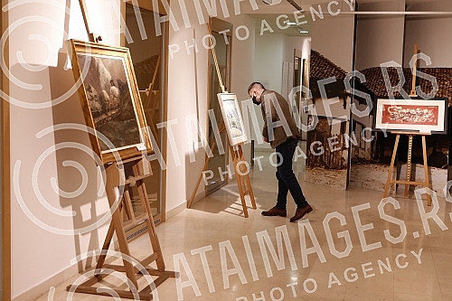 The grand opening of the exhibition of works of art by Petar Lubarda entitled Unseen Lubarda - works from private collections and the presentation of a philatelic edition on the occasion of the 115th anniversary of the birth of this artist.Svecano 