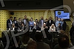 Presentation of the coalition Boris Tadic - Let's have people and coalition partners - Social Democratic Party, New Party, 1 out of 5 million, Movement for Tolerance, United Green Movement of Serbia, Party of Montenegrins, Bosniak Civic Party.Preds