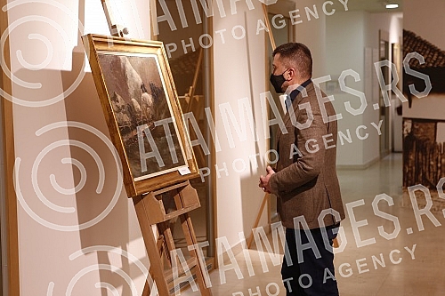 The grand opening of the exhibition of works of art by Petar Lubarda entitled Unseen Lubarda - works from private collections and the presentation of a philatelic edition on the occasion of the 115th anniversary of the birth of this artist.Svecano