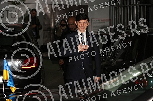 Ambassador of Ukraine to Serbia, Oleksandr Aleksandrovych after appearing on the show Medju nama on TV Nova S.Ambasador Ukrajine u Srbiji Oleksander Aleksandrovic posle gostovanja u emisji Medju nama na TV Nova S.