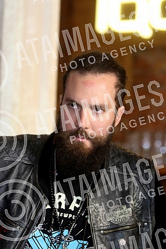 Promotion of new Gillette product hel in kafe Magazin.Promocija novog Zilet (Gillette) proizvoda u kafeteriji Magazin.