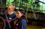 An open training and conversation with the selector of the senior women's basketball team of Serbia Marina Maljkovic and members of the U20 national team in the Vizura hall were organized on the occasion of the preparations of national teams for the 