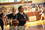 An open training and conversation with the selector of the senior women's basketball team of Serbia Marina Maljkovic and members of the U20 national team in the Vizura hall were organized on the occasion of the preparations of national teams for the 