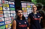 An open training and conversation with the selector of the senior women's basketball team of Serbia Marina Maljkovic and members of the U20 national team in the Vizura hall were organized on the occasion of the preparations of national teams for the 