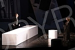 The play In the Agony of Miroslav Krleza, directed by Ivica Buljan at the Croatian National Theater in Zagreb, was performed on the stage of Ljubo Tadic of the Yugoslav Drama Theater.Na sceni Ljuba Tadic Jugoslovenskog dramskog pozorista izvedena j