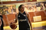 An open training and conversation with the selector of the senior women's basketball team of Serbia Marina Maljkovic and members of the U20 national team in the Vizura hall were organized on the occasion of the preparations of national teams for the 