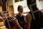 An open training and conversation with the selector of the senior women's basketball team of Serbia Marina Maljkovic and members of the U20 national team in the Vizura hall were organized on the occasion of the preparations of national teams for the 