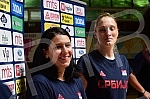 An open training and conversation with the selector of the senior women's basketball team of Serbia Marina Maljkovic and members of the U20 national team in the Vizura hall were organized on the occasion of the preparations of national teams for the 