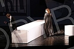 The play In the Agony of Miroslav Krleza, directed by Ivica Buljan at the Croatian National Theater in Zagreb, was performed on the stage of Ljubo Tadic of the Yugoslav Drama Theater.Na sceni Ljuba Tadic Jugoslovenskog dramskog pozorista izvedena j