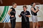 An open training and conversation with the selector of the senior women's basketball team of Serbia Marina Maljkovic and members of the U20 national team in the Vizura hall were organized on the occasion of the preparations of national teams for the 