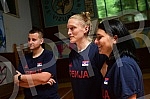 An open training and conversation with the selector of the senior women's basketball team of Serbia Marina Maljkovic and members of the U20 national team in the Vizura hall were organized on the occasion of the preparations of national teams for the 