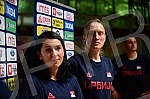 An open training and conversation with the selector of the senior women's basketball team of Serbia Marina Maljkovic and members of the U20 national team in the Vizura hall were organized on the occasion of the preparations of national teams for the 