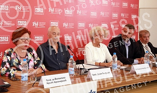 The press conference on the topic 