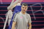 Training of basketball players Mega Bemax and new coach Vlado Jovanovic.Trening kosarkasa Mega Bemax i novog trenera Vlade Jovanovica.