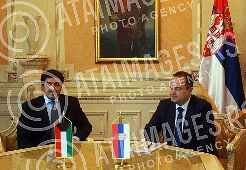 Meeting of the President of the Assembly of Serbia Ivica Dacic with the Ambassador of Kuwait Yousef Ahmad Abdul Samad.Sastanak predsednika Skupstine Srbije Ivice Dacica sa ambasadorom Kuvajta Jusefom Ahmad Abdulsamadom. 