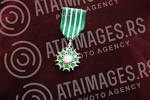 The ceremonial presentation of the Order of Arts and Literature in the rank of knight was held for the actor Predrag Miki Manojlovic at the residence of the French Embassy.Svecano urucenje Ordena umetnosti i knjizevnosti u rangu viteza upriliceno j