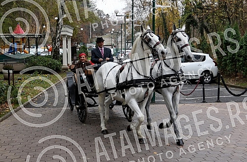 Ana Bekuta with the media before the second concert, on December 29th at the Sava Center and on the occasion of the announcement of her appearance at Topciderac restaurant for the New Year.na Bekuta sa medijama pred drugi koncert, 29. decembra u Sav
