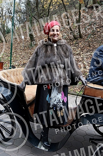 Ana Bekuta with the media before the second concert, on December 29th at the Sava Center and on the occasion of the announcement of her appearance at Topciderac restaurant for the New Year.na Bekuta sa medijama pred drugi koncert, 29. decembra u Sav