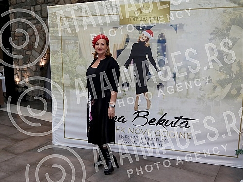 Ana Bekuta with the media before the second concert, on December 29th at the Sava Center and on the occasion of the announcement of her appearance at Topciderac restaurant for the New Year.na Bekuta sa medijama pred drugi koncert, 29. decembra u Sav