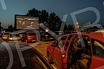 Cinema under a starry sky in the parking lot at Ada Ciganlija - 