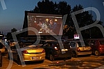 Cinema under a starry sky in the parking lot at Ada Ciganlija - 