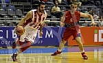 Utakmica 3. kola Kosarkaske Lige Srbije izmedju KK Crvena Zvezda Telekom i KK Tamis Pancevo odigrana bez prisustva publike u Hali Pionir. 
