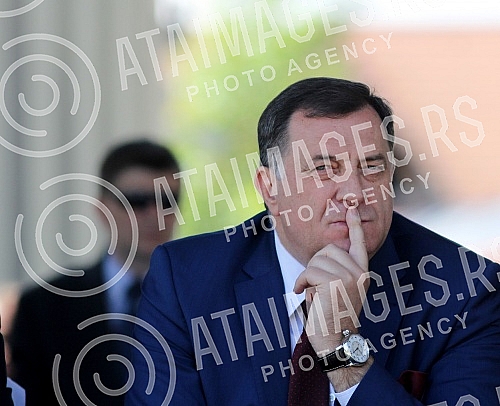 The ceremony of the renewed Ferhat Pasha mosque (Ferhadija) in Banja Luka, demolished 7 May 1993 during the war in BiH.Ceremonija svecanog otvaranja obnovljene Ferhat-pasine dzamije (Ferhadija) u Banja Luci, srusene 7. maja 1993. tokom rata u BiH. 