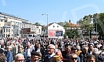 The ceremony of the renewed Ferhat Pasha mosque (Ferhadija) in Banja Luka, demolished 7 May 1993 during the war in BiH.Ceremonija svecanog otvaranja obnovljene Ferhat-pasine dzamije (Ferhadija) u Banja Luci, srusene 7. maja 1993. tokom rata u BiH. 