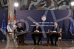 A press conference of the President of the Republic of Serbia, Aleksandar Vucic, was held in the Presidency of Serbia.U Predsednistvu Srbije odrzana konferencija za novinare predsednika Republike Srbije Aleksandra Vucica.