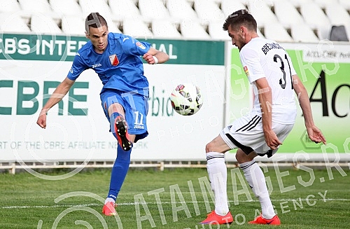 Utakmica 29. kola Jelen Super lige izmedju FK Cukaricki i FK Vojvodina odigrana na stadionu na Banovom brdu. 
