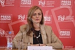 The press center of the UNS hosted a press conference of the president of the Living for Serbia Movement, Jovana Stojkovic, who was recently arrested for posting on social networks regarding the vaccination against the coronavirus, with the topic 