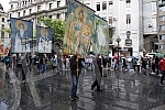 277 in a row Litija through the center of Belgrade for the Salvation of occupied Serbia from all kinds of betrayal and anti-national actions, passes through Knez Mihailova Street.277 po redu Litija centrom Beograda za Spas okupirane Srbije od svih 