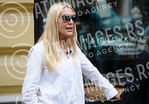 Press conference of Verica Rakocevic ' fashion creator held in Manufaktura restaurant.Pres konferencija Verice Rakocevic, modne kreatorke odrzana u restoranu Manufaktura. 