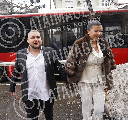 Municipal wedding of Marko Trajkovic, another singer Radisa Trajkovic Djanija.Opstinsko vencanje Marka Trajkovica, drugog sia pevaca Radise Trajkovica Djanija.