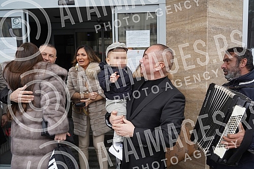 Municipal wedding of Marko Trajkovic, another singer Radisa Trajkovic Djanija.Opstinsko vencanje Marka Trajkovica, drugog sia pevaca Radise Trajkovica Djanija.