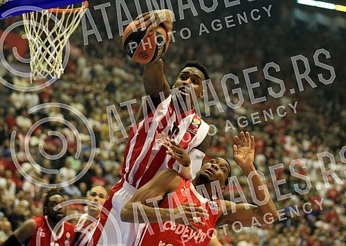 Utakmica 7. kola grupe `A`, TOP 16 faze Evrolige (Euroleague, TOP 16, Round 7, group A) odigrana u Hali Pionir izmedju KK Crvena zvezda Telekom i KK Cedevita Zagreb.