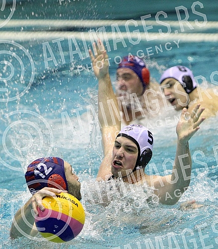 Utakmica sestog (6.) kola vaterpolo Lige sampiona odigrana izmedju VK Partizan i VK Jug (Hrvatska) na Banjici (6th roun LEN Champions League, Partizan vs Jug). 