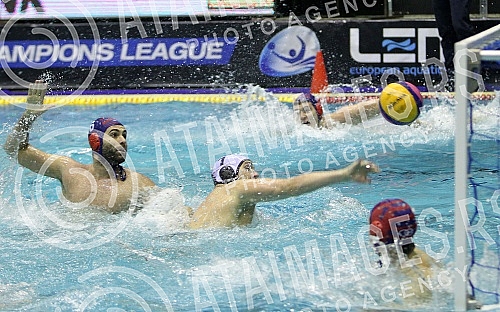 Utakmica sestog (6.) kola vaterpolo Lige sampiona odigrana izmedju VK Partizan i VK Jug (Hrvatska) na Banjici (6th roun LEN Champions League, Partizan vs Jug). 