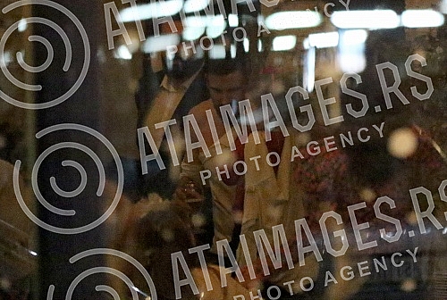 PAPARAZZO PHOTO, Football player Nenad Tomovic (FC SPLA - Seria A) celebrating birth od the third child.PAPARACO FOTO, Fudbaler Nenad Tomovic (FK SPAL, Serija A) slavi rodjenje treceg deteta.