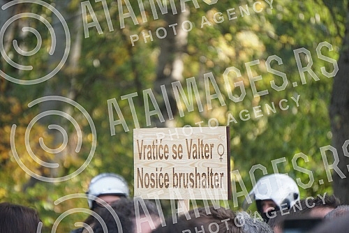 On the Day of Liberation of Novi Sad, the Novi Sad Ecological Front initiative invited citizens to protest against the destruction of nature around the Danube due to the construction of the fourth bridge.Na Dan oslobodjenja Novog Sada, inicijativa 