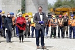 The President of the Republic of Serbia, Aleksandar Vucic, visited the works on the construction of the Belgrade-Budapest express railway (Stara Pazova-Novi Sad section).Predsednik Republike Srbije Aleksandar Vucic obisao je radove na izgradnji brze
