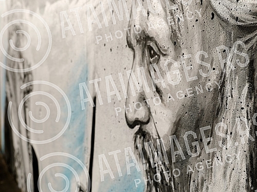 On the wall in Mirijevski venac Street, a mural appeared, the work of the young artist Matija Popovic, with the characters of the recently deceased Metropolitan of Montenegro and the Littoral Amfilohije and Patriarch Pavle, who left us 11 years ago.