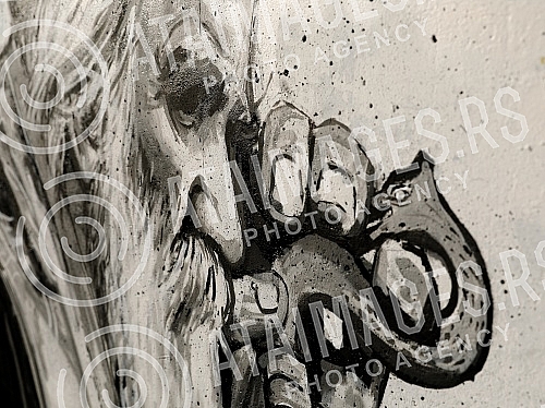 On the wall in Mirijevski venac Street, a mural appeared, the work of the young artist Matija Popovic, with the characters of the recently deceased Metropolitan of Montenegro and the Littoral Amfilohije and Patriarch Pavle, who left us 11 years ago.