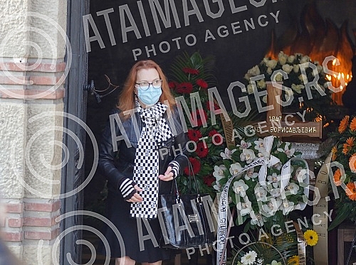 Burial of composer and conductor Vojkan Borisavljevic in the Alley of merited xitizens at the New cemetery.Sahrana kompozitora i dirigenta Vojkana Borisavljevica  u Aleji zasluznih gradjana na Novom groblju.