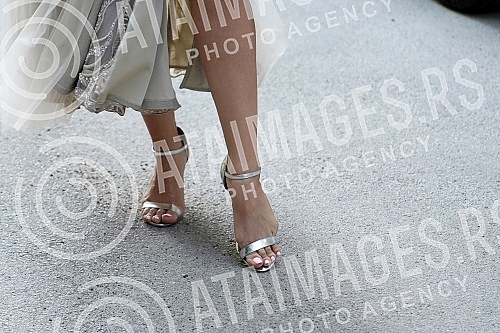 Arrival of guests to film the show 