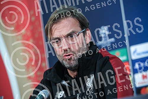 Press conference of Jurgen Klopp before the match of 4 rounds of Group C in the Champions League.Pres konferencija Jirgena Klopa pred utakmicu 4 kola grupe C u Ligi sampiona.