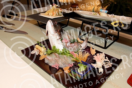 Otkrivanje japanske hrane u Republici Srbiji 2016 odrzano u Crowne plaza u organizaciji ambasade Japana u Srbiji i Ministarstva poljoprivrede, sumarstva i ribarstva Japana.