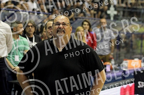 Serbian basketball League (KLS) playoffs final, 4th game, between KK Crvena Zvezda Telekom and KK Partizan NIS played at Aleksandar Nikolic sports hall.Cetvrta utakmica finala plej ofa Kosarkaske Lige Srbije (KLS) izmedju kosarkasa Crvene zvezde Tel