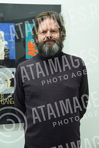 Exhibition of paintings by Helgi Thorgils Fridjonsson in the Chaos Gallery.Izlozba slika Helgi Thorgils Fridjonsson u galeriji Haos 