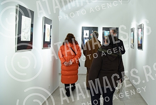 Exhibition of paintings by Helgi Thorgils Fridjonsson in the Chaos Gallery.Izlozba slika Helgi Thorgils Fridjonsson u galeriji Haos 